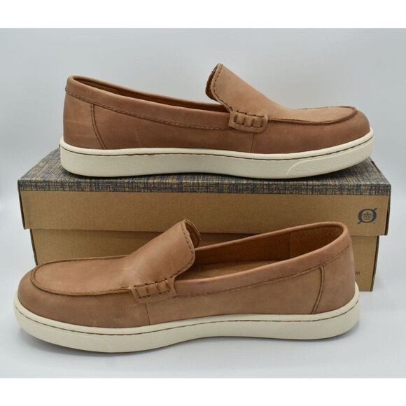 Born Men\'s Tan Leather Slip-On Loafers main image 11